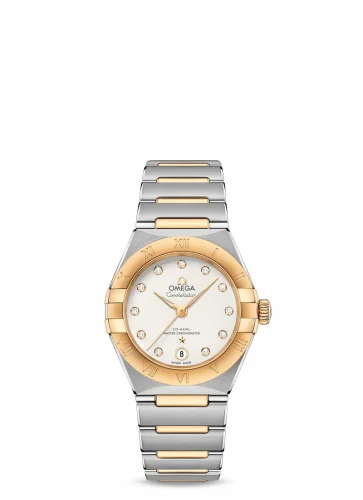 Omega Constellation Manhattan 29 Co-Axial Master Chronometer Stainless Steel / Yellow Gold / Silver Diamond 131.20.29.20.52.002 (13120292052002)